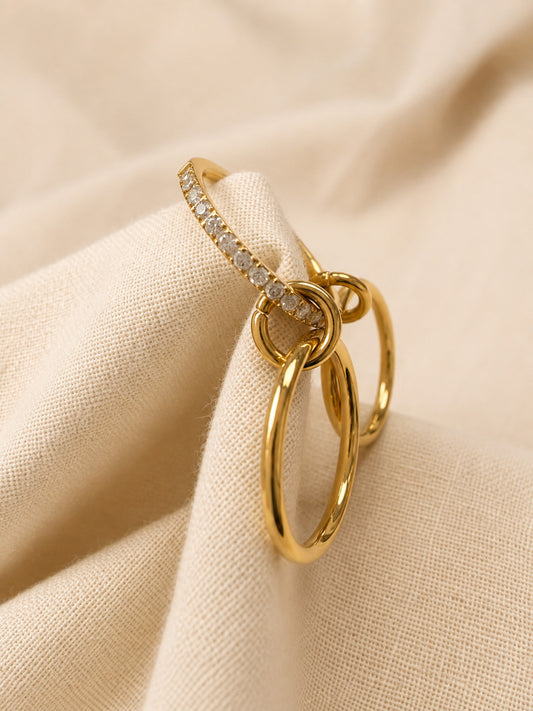 Virelle Triple Band Crystal Ring