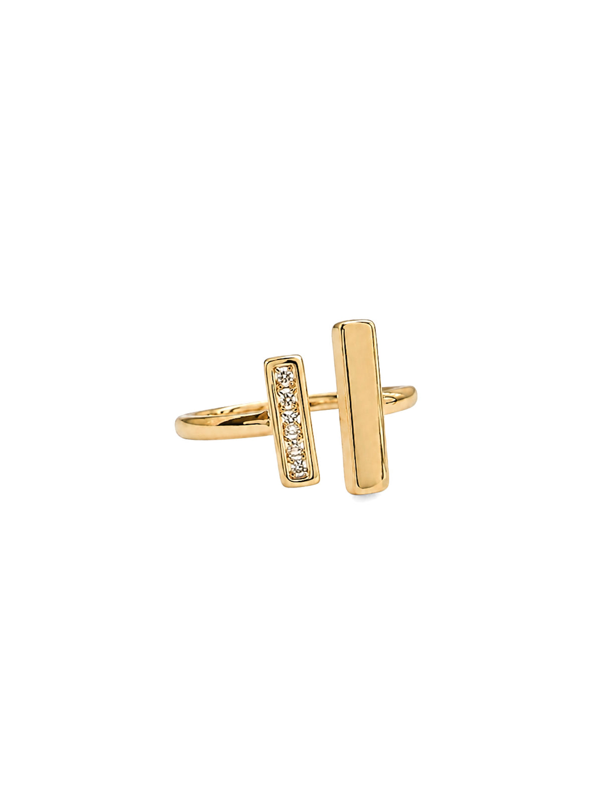 Élan Double Bar Zircon Ring