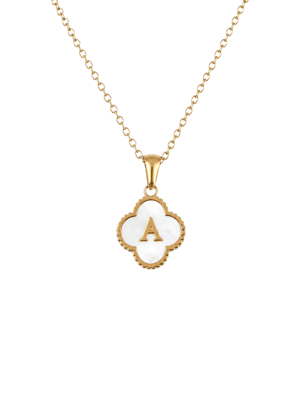 Signature Shell Initial Necklace