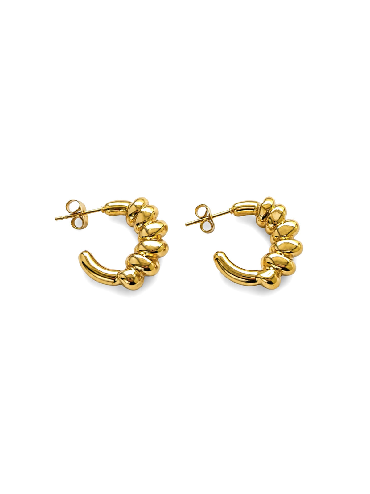 Mirelle Sculpted Hoop Earrings