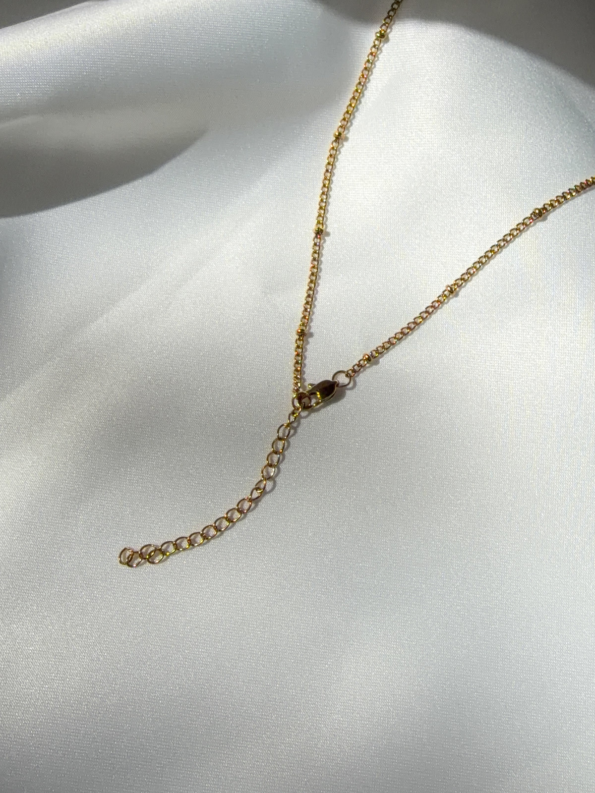 Minimal Beaded Chain Necklace