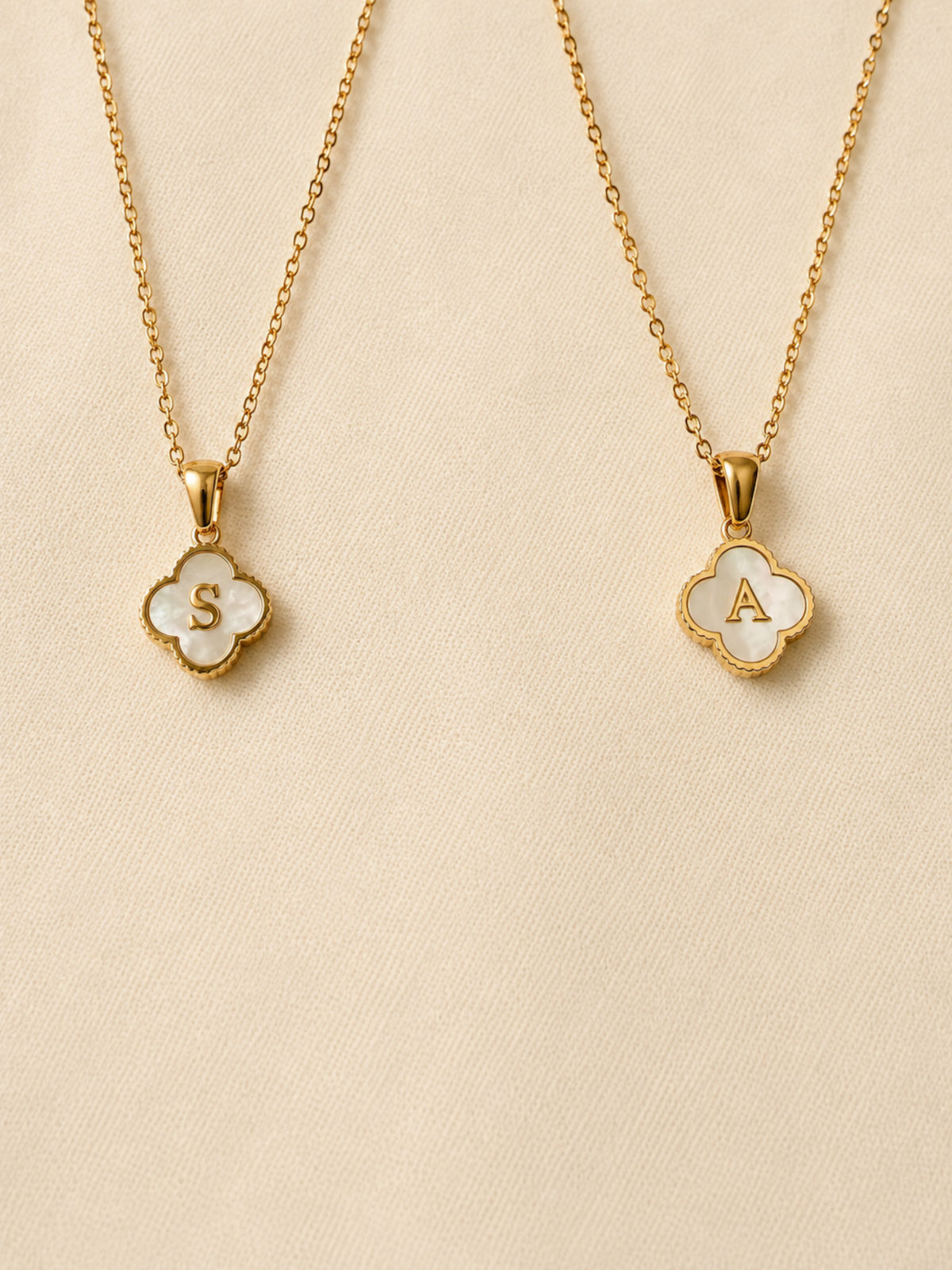 Signature Shell Initial Necklace