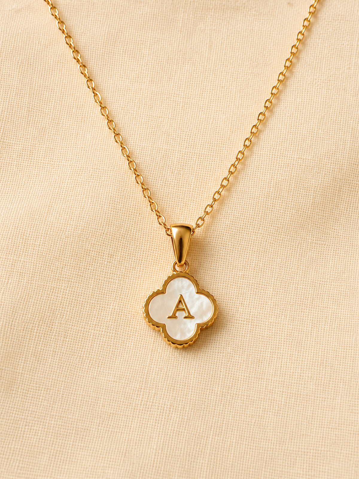 Signature Shell Initial Necklace