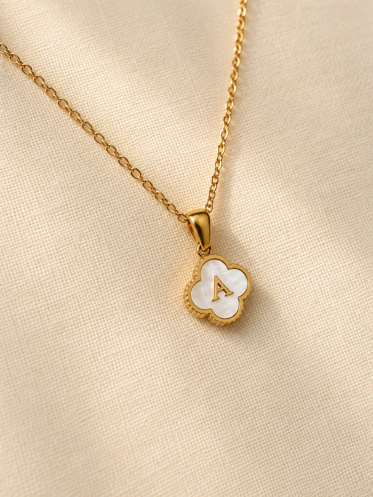 Signature Shell Initial Necklace