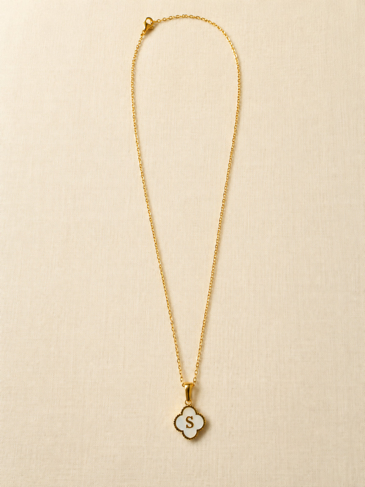 Signature Shell Initial Necklace