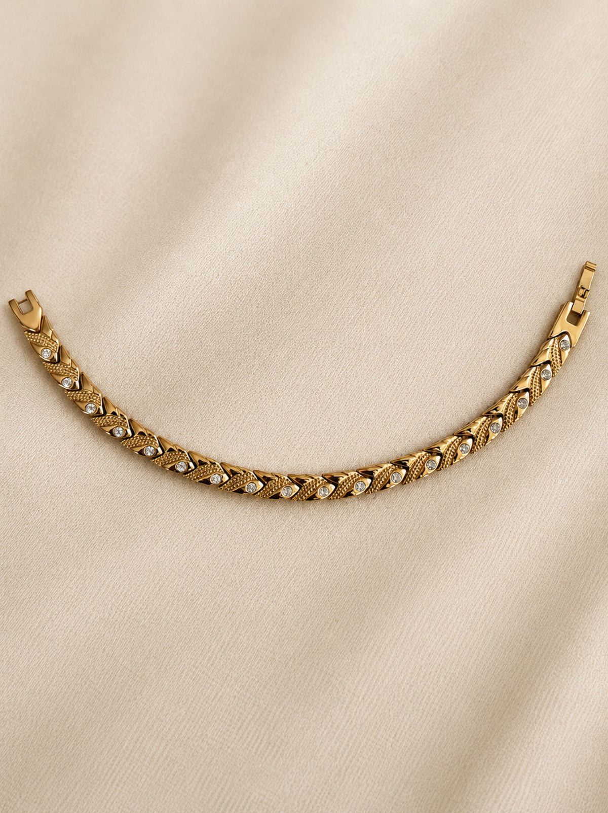 Aurelia Leaf Link Bracelet