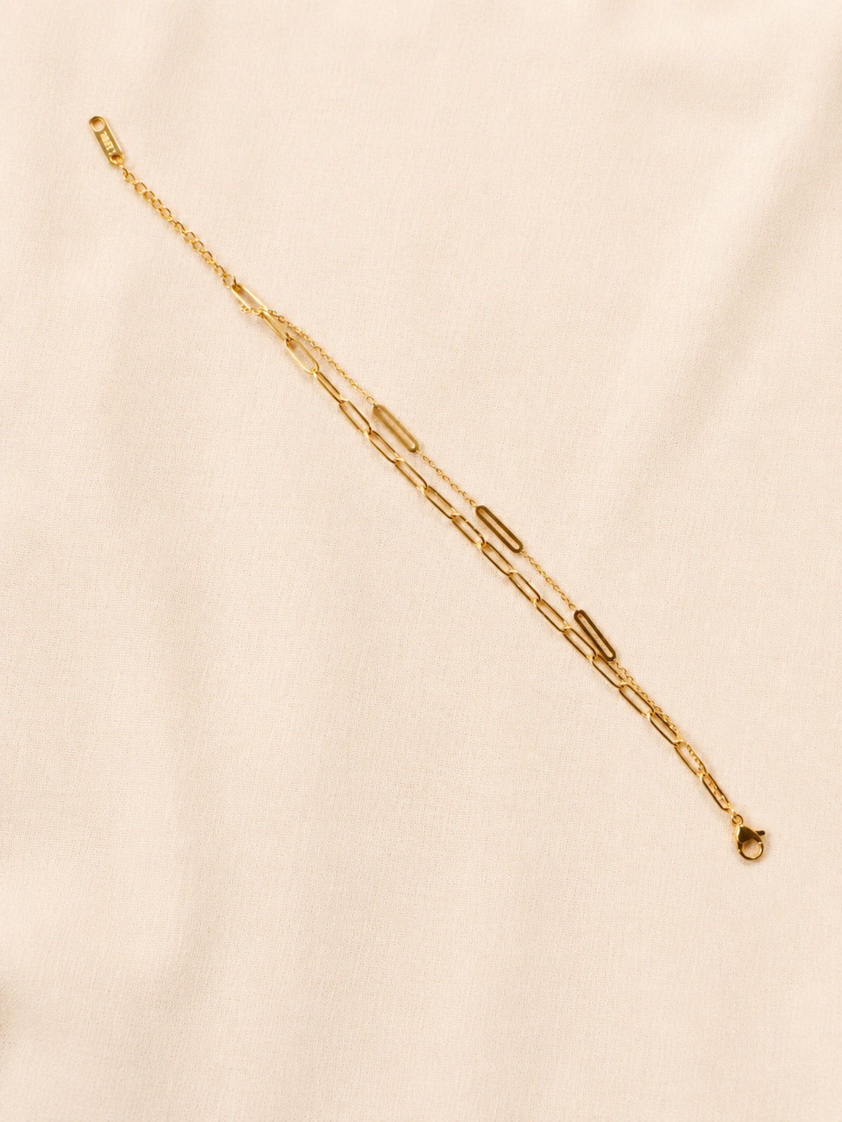 Seraphine Layered Paperclip Bracelet