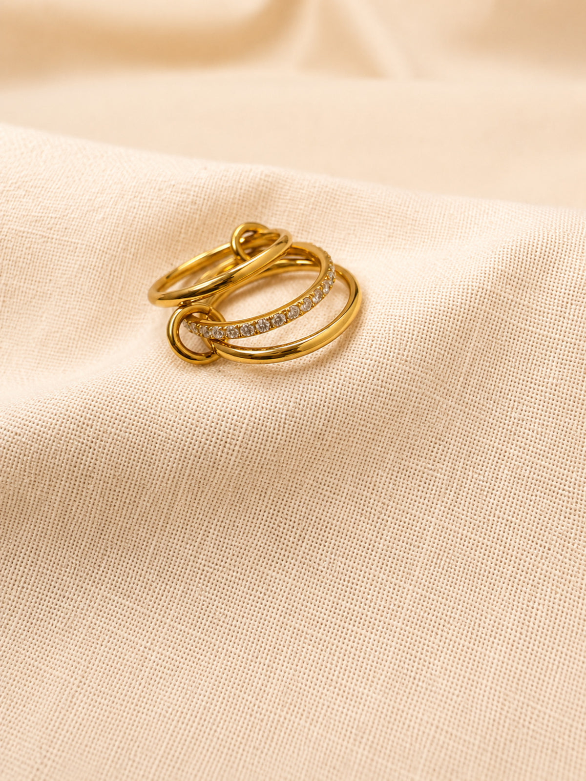 Virelle Triple Band Crystal Ring