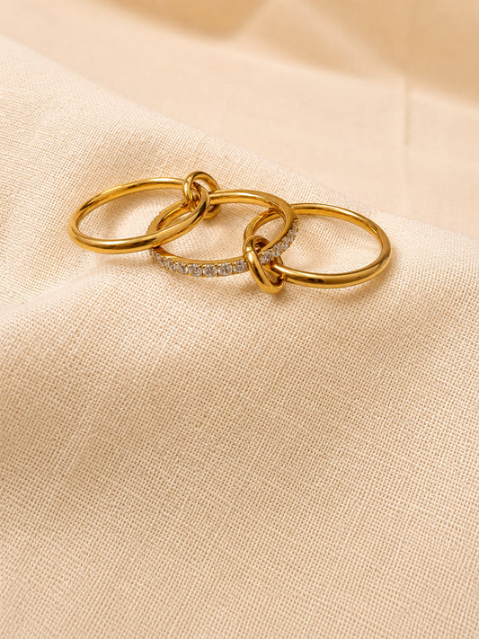 Virelle Triple Band Crystal Ring