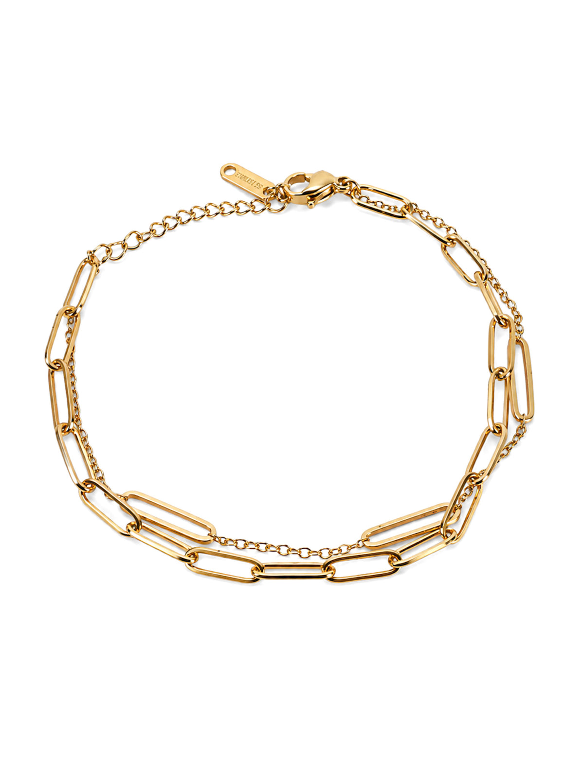 Seraphine Layered Paperclip Bracelet