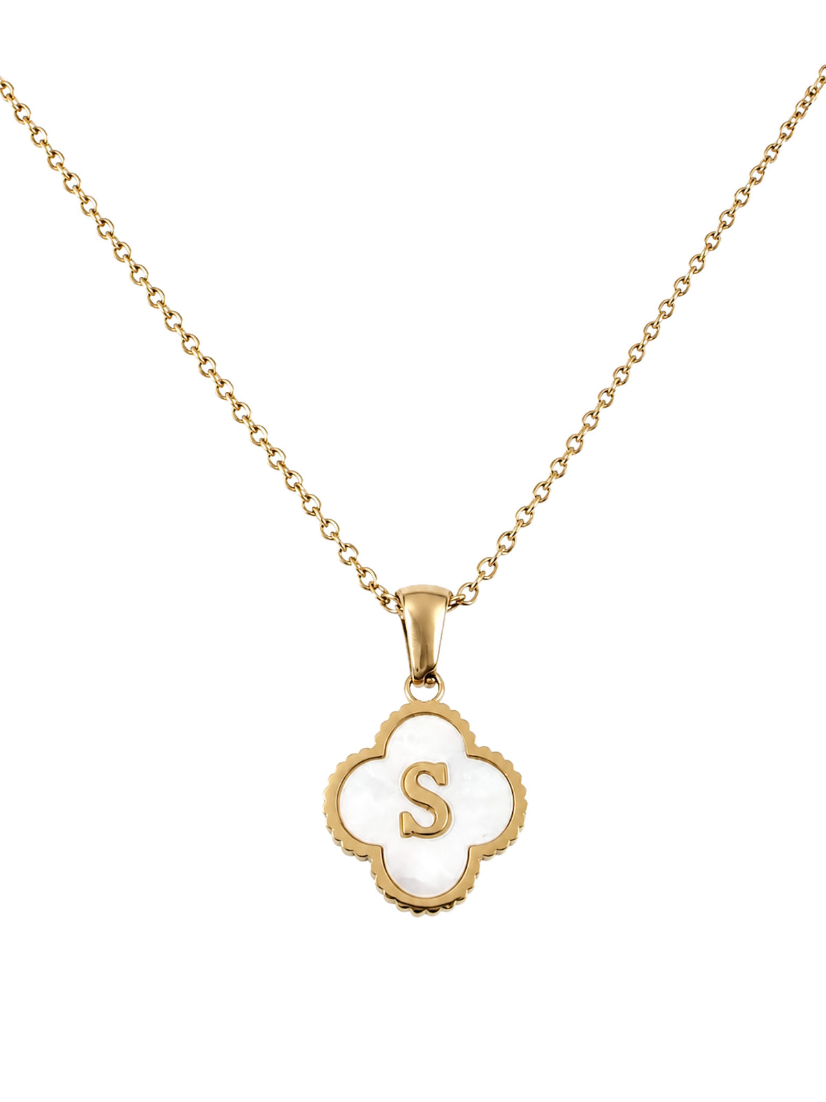 Signature Shell Initial Necklace