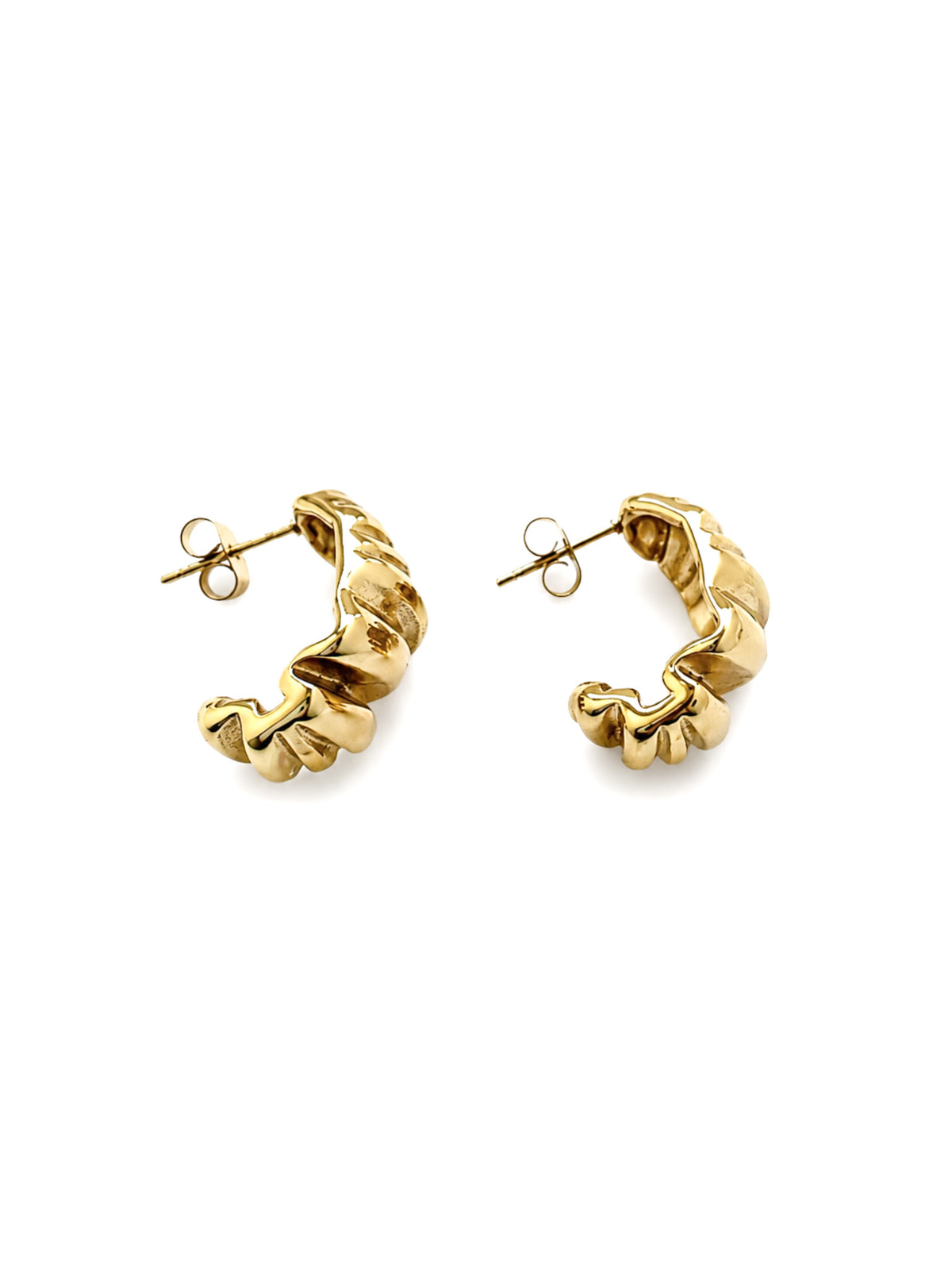 Sorelle Ridged Hoop Earrings