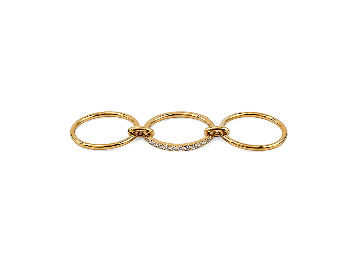 Virelle Triple Band Crystal Ring