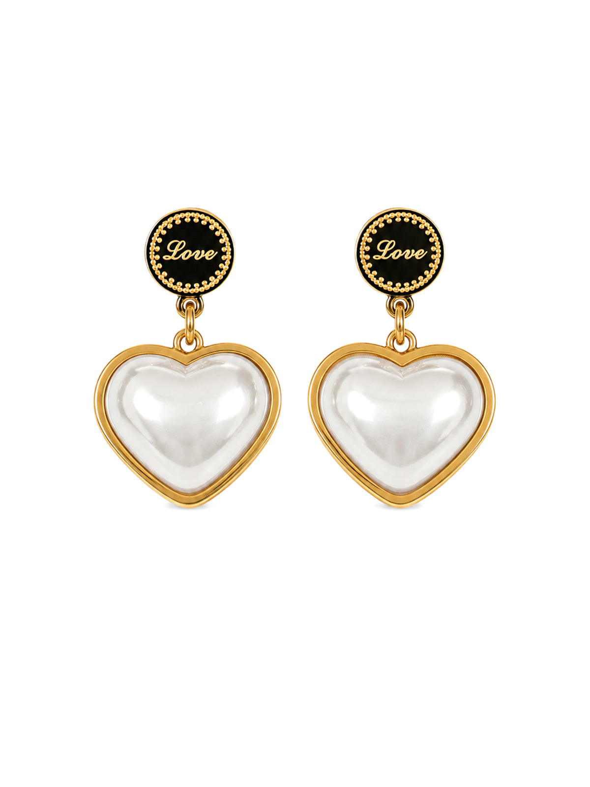Amora Pearl Heart Jewellery Set